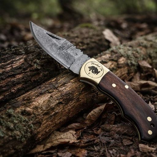 Hooked In Damascus Knife